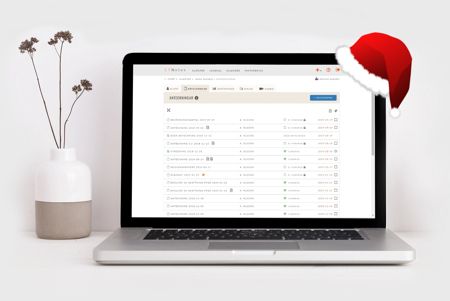 Journalprogram / Journalsystem psykoterapi